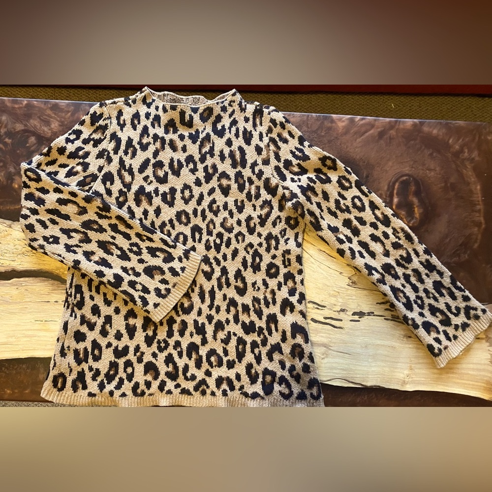 Ann Taylor leopard print sweater